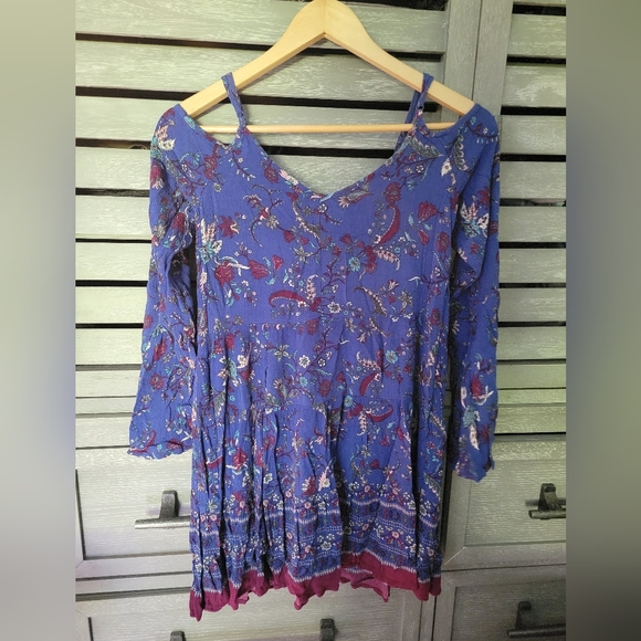 Xhilaration Boho Cold Shoulder Dress - Picture 2 of 3